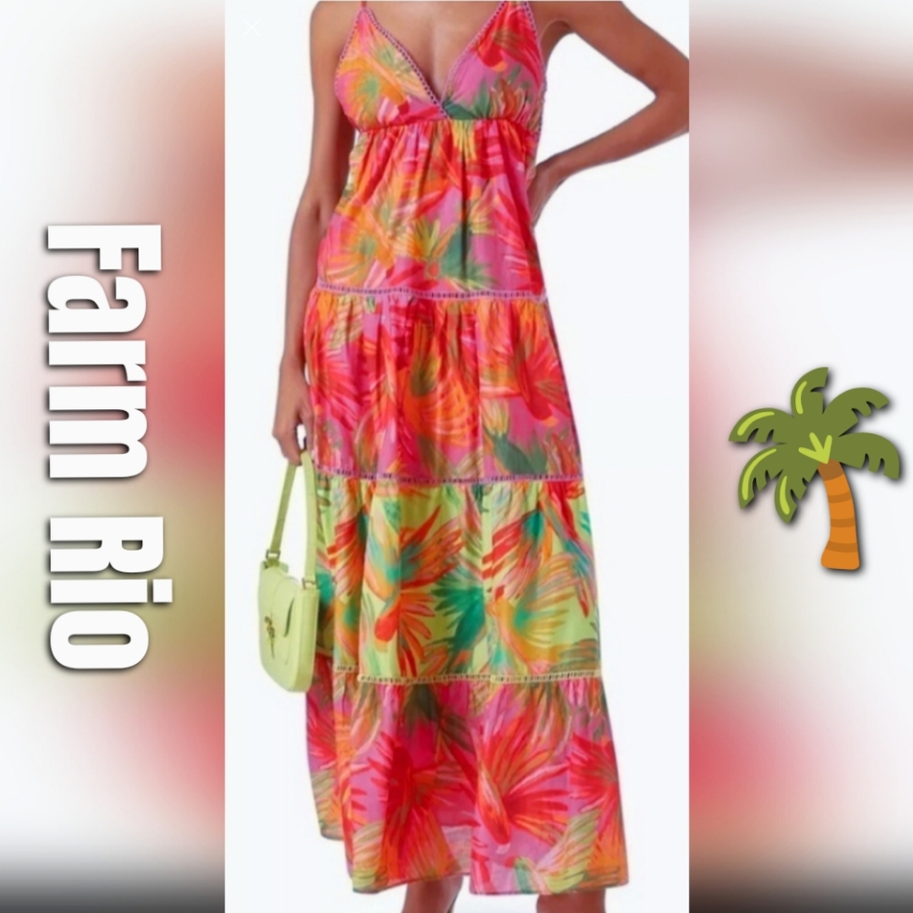 🐓FARM RIO dress🌴 nwt
